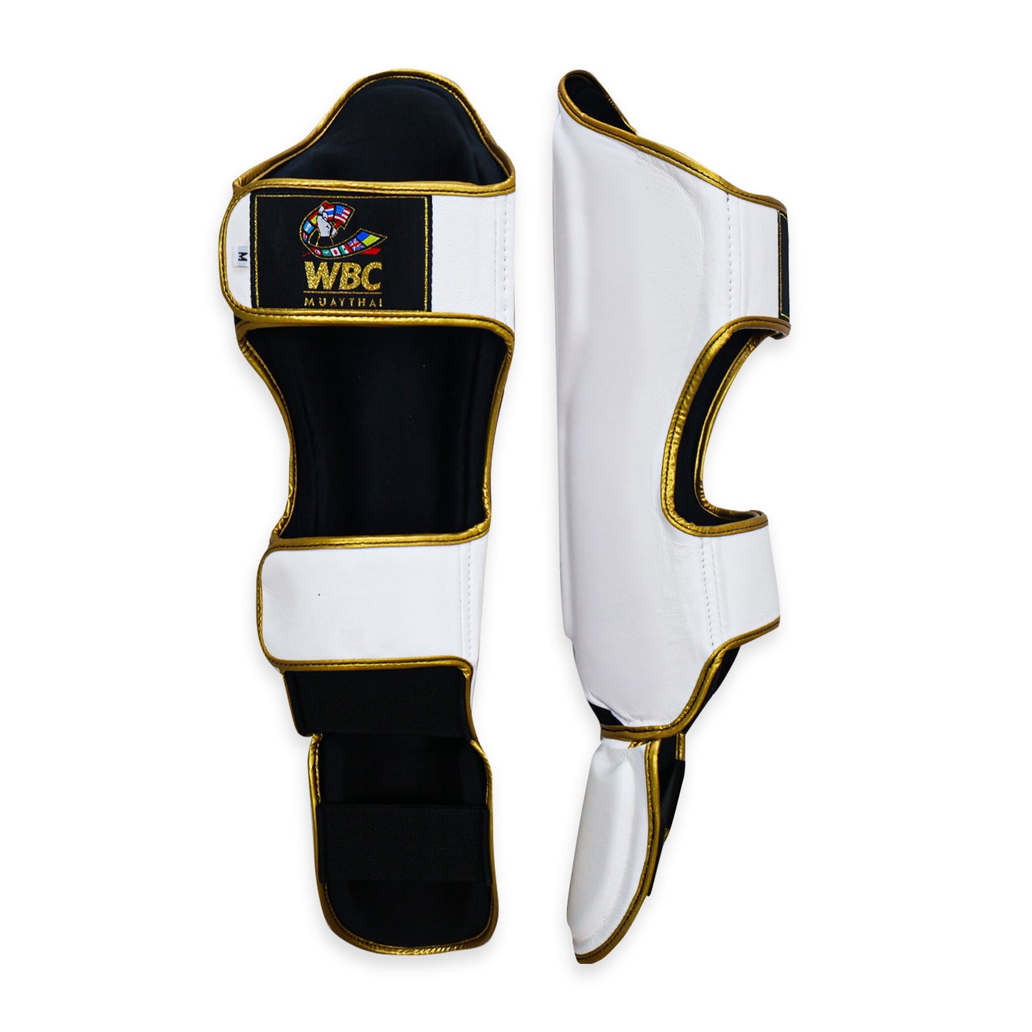 Arwut X WBC Muay Thai Shin Guards SG3 Limited Edition White True Grit