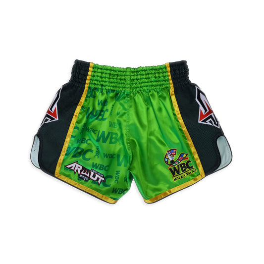 Arwut X WBC Muay Thai Shorts BS2 Limited Edition Green Blood