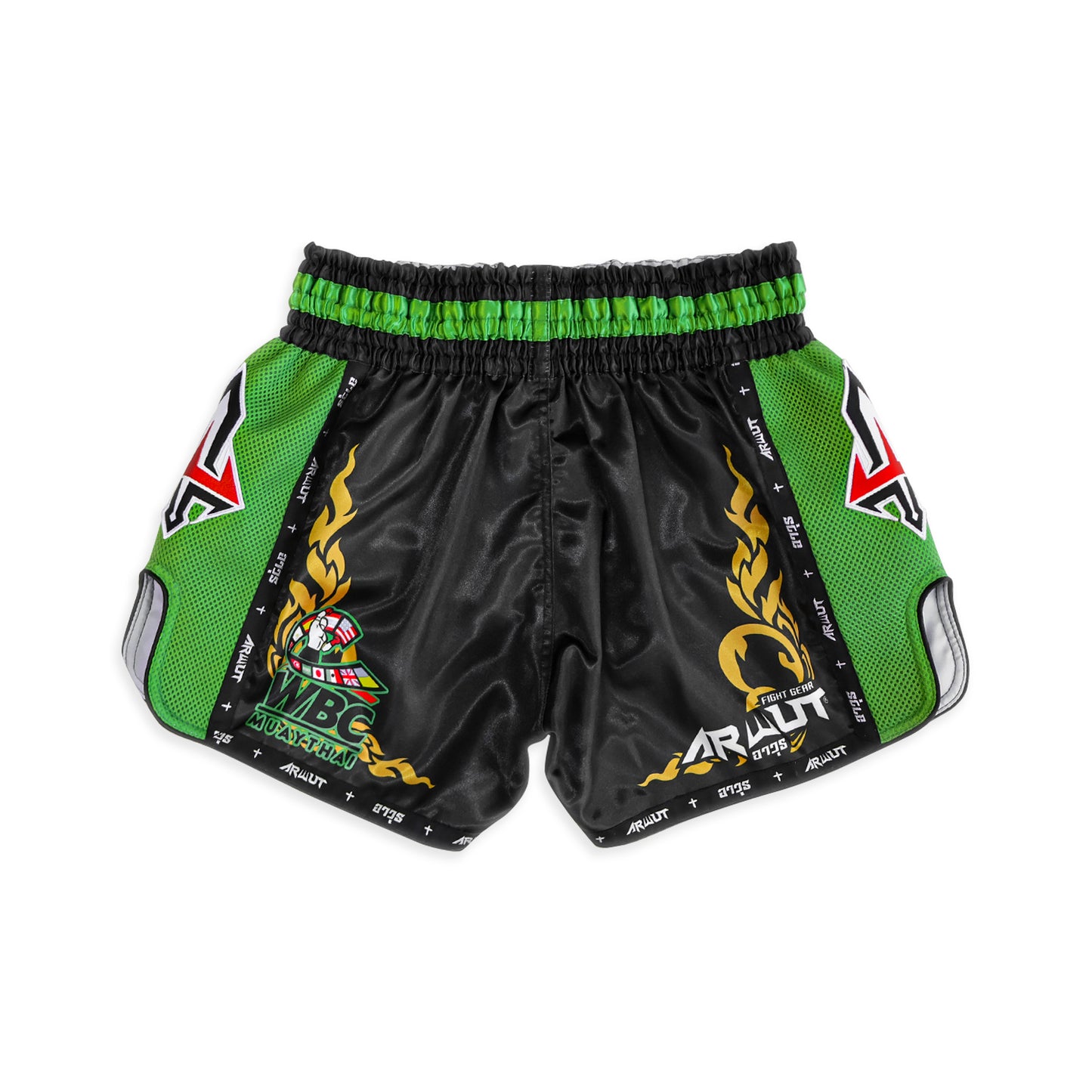Arwut X WBC Muay Thai Shorts BS3 Limited Edition Black Courage
