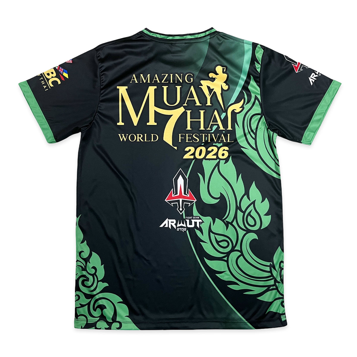 Arwut X WBC Muay Thai T-Shirt Black Naga