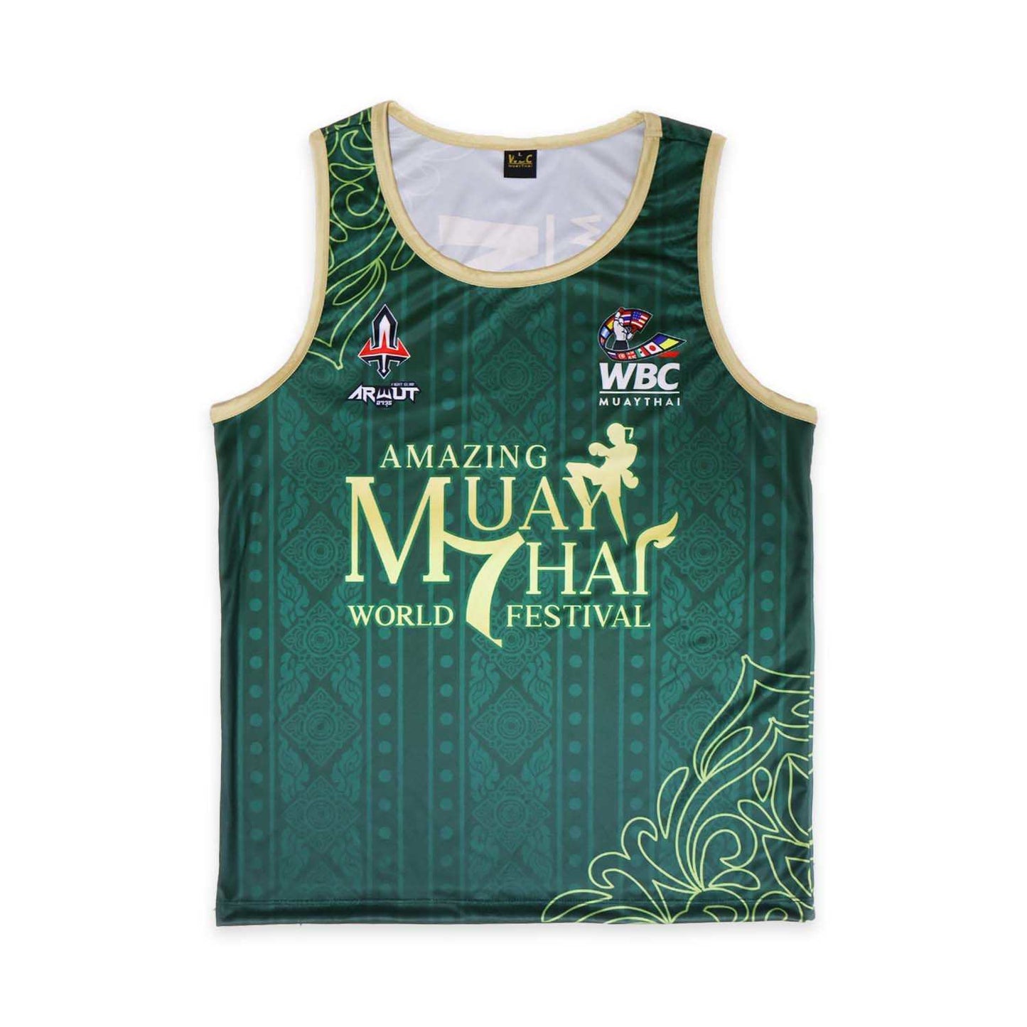 Arwut X WBC Muay Thai Amazing Muay Thai Verona Edition Singlet Emerald