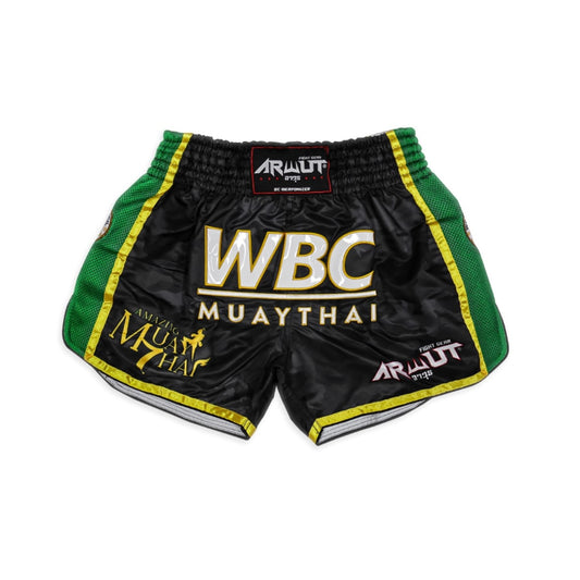 Arwut X WBC Muay Thai Shorts BS2 Limited Edition Black Emerald