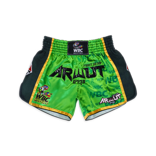 Arwut X WBC Muay Thai Shorts BS2 Limited Edition Green Blood