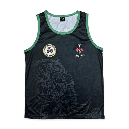 Arwut X WBC Muay Thai Singlet Black Erawan