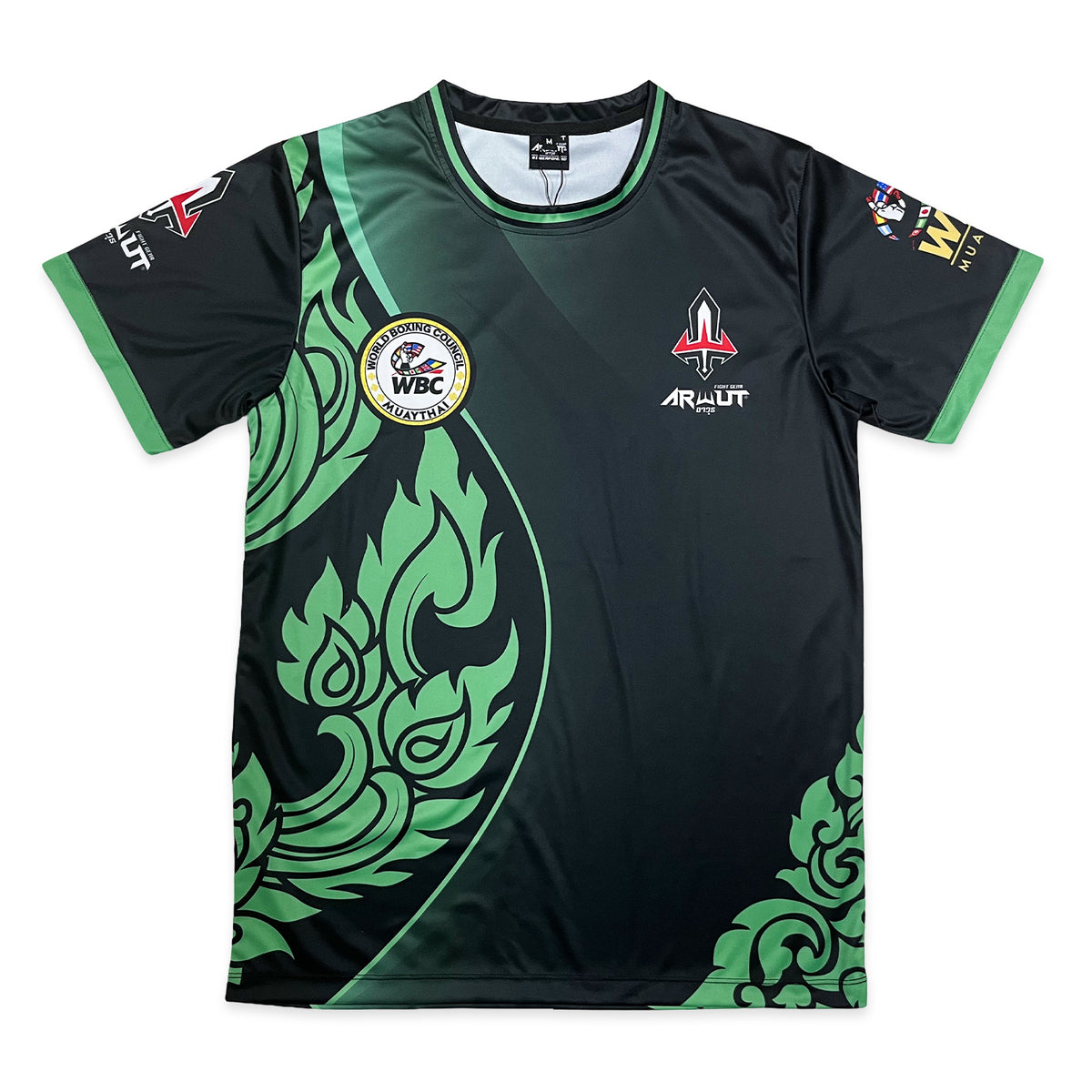 Arwut X WBC Muay Thai T-Shirt Black Naga