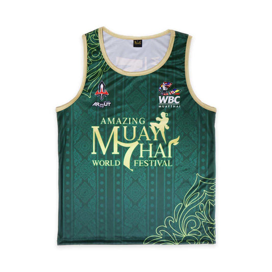 Arwut X WBC Muay Thai Amazing Muay Thai Verona Edition Singlet Emerald